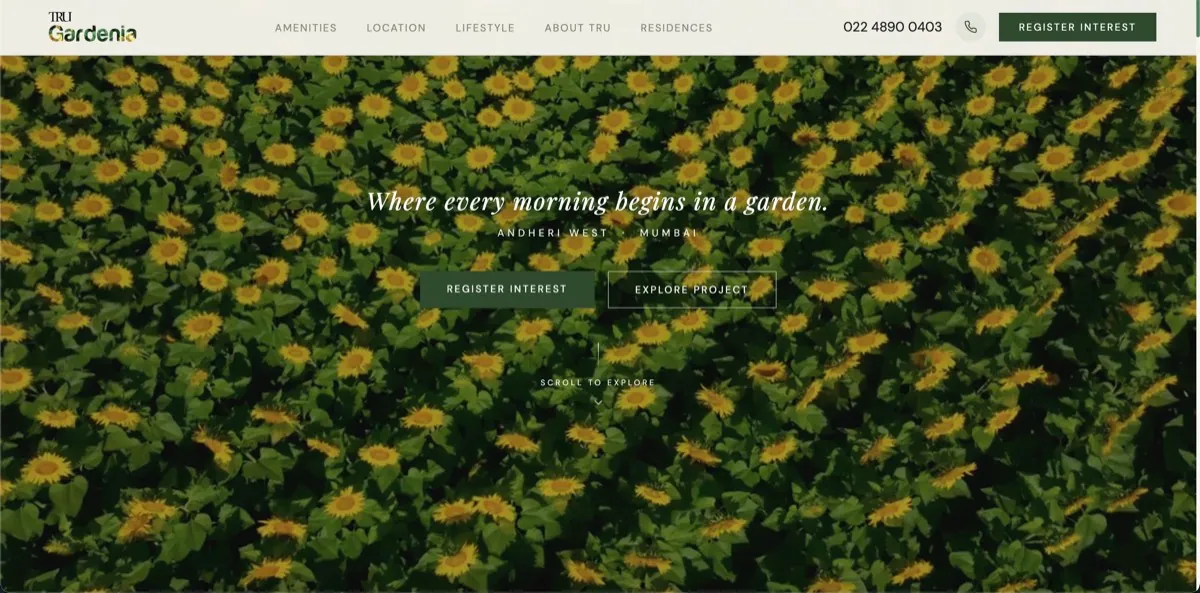 Tru Gardenia website
